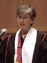 UNICEF chief receives honorary degree from Ferris Univ.